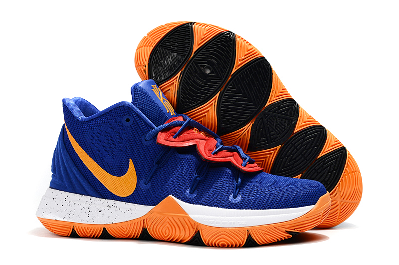 New Nike Kyrie 5 Blue Yellow Red White Shoes